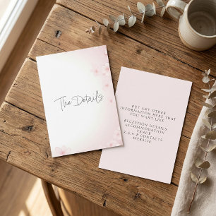 D'accompagnement Fleur de cerisier rose Détails Carte de boîtier