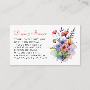 D'accompagnement Fleur sauvage Baby en fleur aquarelle Carte de boî