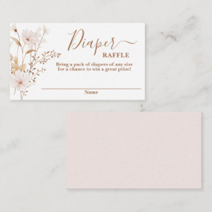 D'accompagnement Fleur sauvage baby shower fille Déchets Carte Raff