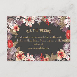 D'accompagnement Fleurs d'Imaginaire - Carte de boîtier mariage