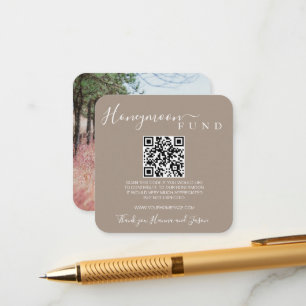 D'accompagnement Fonds lune de miel carte Qr avec photo