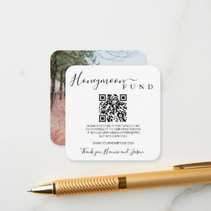 D'accompagnement Fonds lune de miel carte Qr avec photo