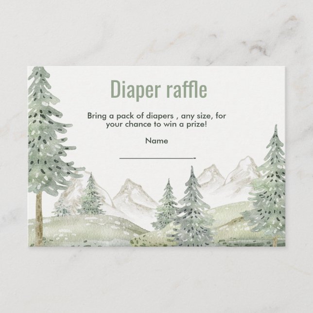 D'accompagnement Forêt aventure commence carte baby shower (Devant)
