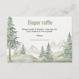 D'accompagnement Forêt aventure commence carte baby shower