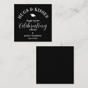 D'accompagnement Hugs & Kisses 2025 Graduation Party Carte de remer