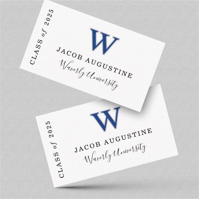 D'accompagnement Inscription de la carte de nom avec le logo de l'é (Créateur téléchargé)