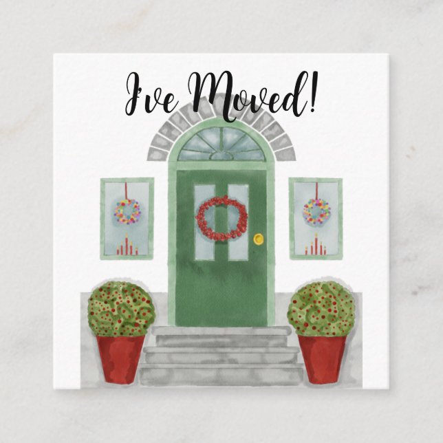D'accompagnement J'ai déménagé ! Maison de Noël Carte de boîtier (Devant)