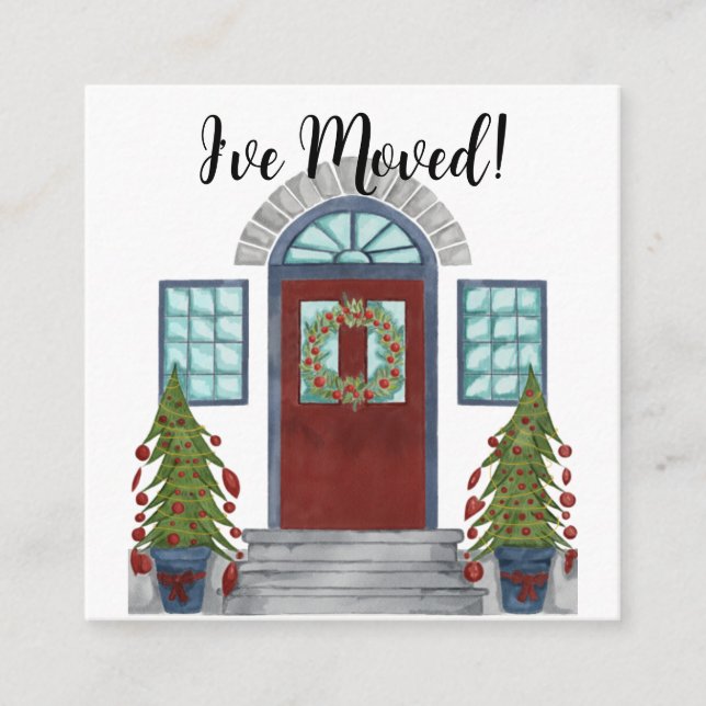 D'accompagnement J'ai déménagé ! Maison de Noël Carte de boîtier (Devant)