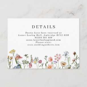 D'accompagnement Jolie carte Mariage Fleur sauvage