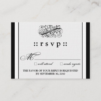 D'accompagnement ::kimberly :: Carte RSVP simple 3,5 po x 2,5 po