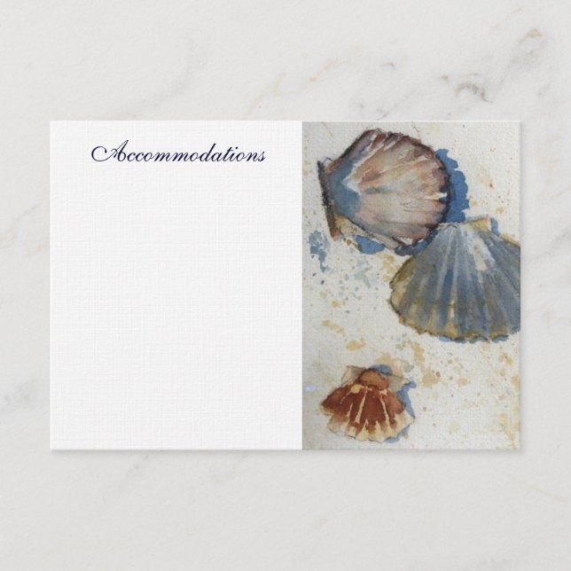 D'accompagnement La mer écosse la carte de clôture (Devant)
