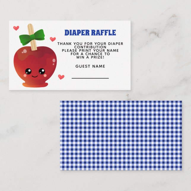 D'accompagnement La pomme de notre carte de fixation de papier calc (Devant / Derrière)