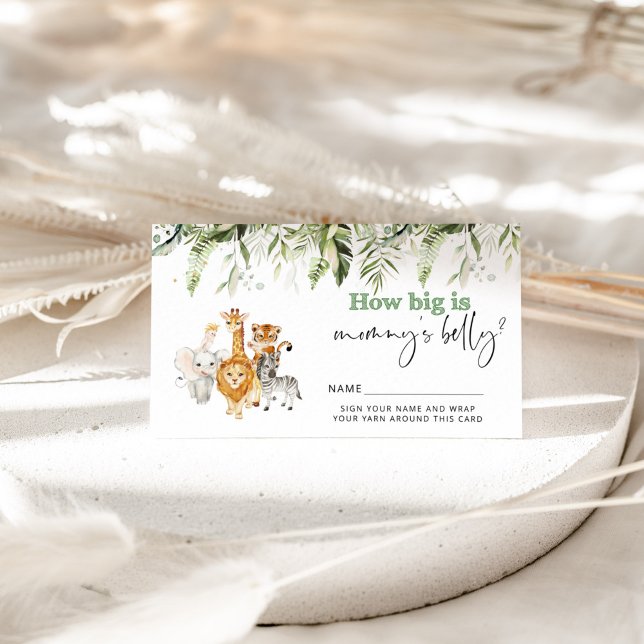 D'accompagnement Les animaux Safari la taille de la carte du ventre (Créateur téléchargé)