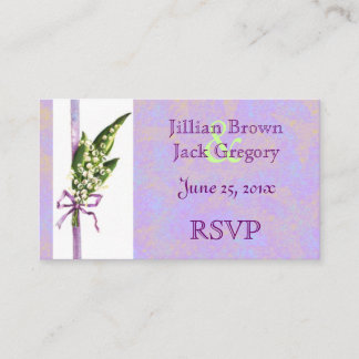 D'accompagnement Lilly de Valley BRIDAL carte RSVP