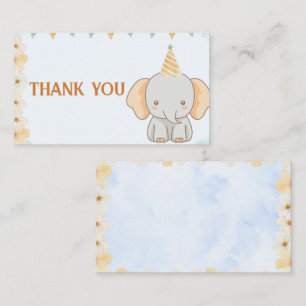 D'accompagnement Little Peanut Dreams Elephant Carte de remerciemen