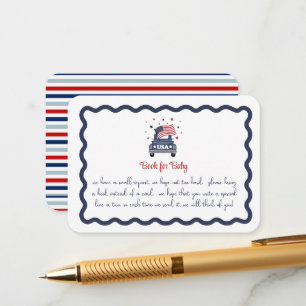 D'accompagnement Livre de shower bébé patriotique pour carte de béb