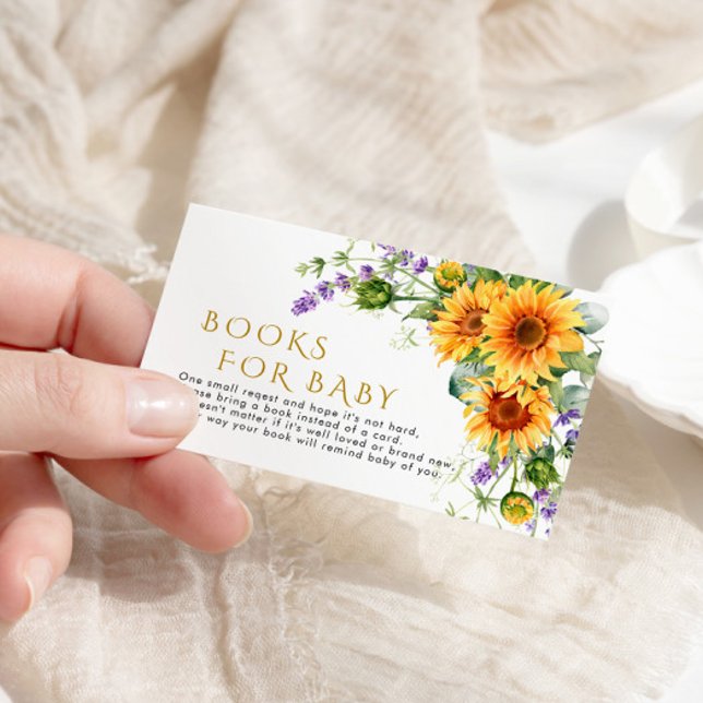 D'accompagnement Livre de tournesol et lavande rustique pour carte  (Créateur téléchargé)