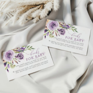 D'accompagnement Livre floral Rose pourpre pour la carte de boîtier