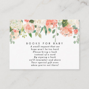 D'accompagnement Livres à fleurs de pêche rose pour la carte de dem