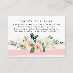 D'accompagnement Livres à fleurs roses pour la carte de demande de 