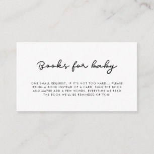 D'accompagnement Livres Baby showers simples pour la carte de deman