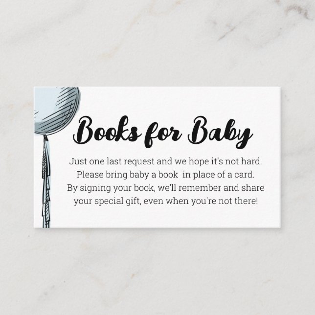 D'accompagnement Livres Balloons Pour Carte Boîtier Bébé (Devant)