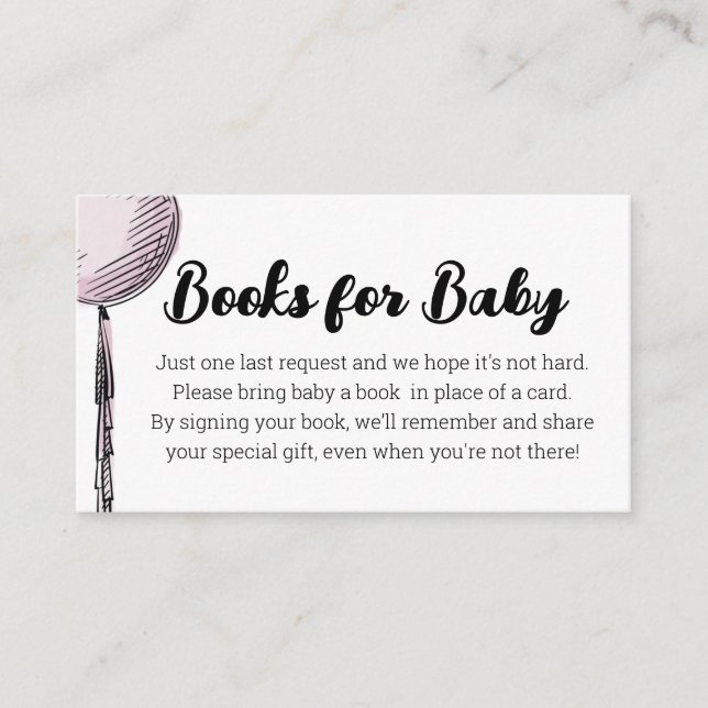 D'accompagnement Livres Balloons Pour Carte Boîtier Bébé (Devant)