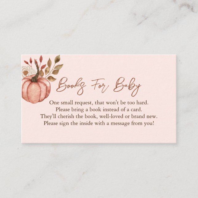 D'accompagnement Livres Citrouilles d'automne pour la carte de boît (Devant)