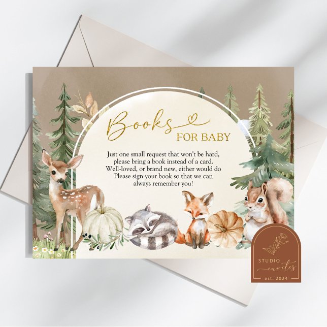 D'accompagnement Livres citrouilles de bois d'automne pour carte bé (Créateur téléchargé)