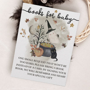 D'accompagnement Livres de Baby shower Halloween pour carte bébé.
