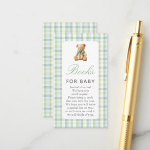 D'accompagnement Livres de Baby Shower pour Ourson Préparé Carte po