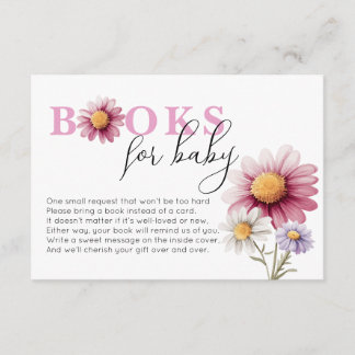 D'accompagnement Livres de Baby showers floraux pour carte bébé