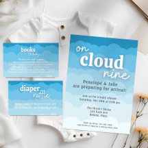 Livres de douche Blue Cloud pour la carte de boîti