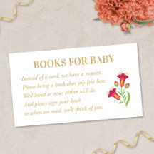 Livres Fiesta Pour Carte Boîtier Bébé, Floral Roug