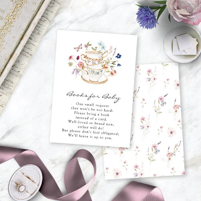 D'accompagnement Livres Fleur des Champs pour Bébé Carte (Wildflower Books for Baby Card by Painted Paperie
)