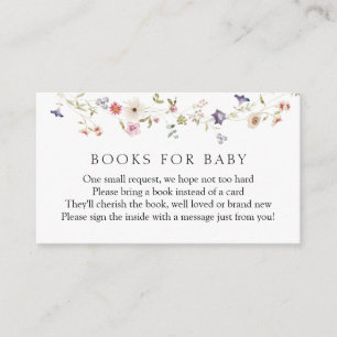 D'accompagnement Livres fleurs sauvages pour la carte de boîtier po