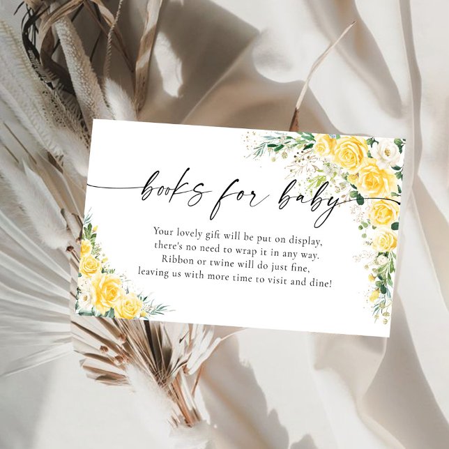 D'accompagnement Livres Jaunes Élégants Pour Bébé Carte incluse (Créateur téléchargé)