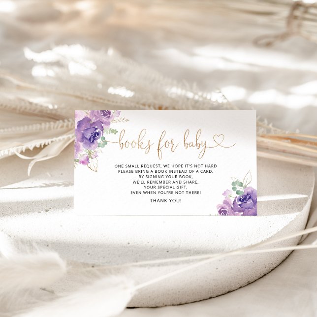 D'accompagnement Livres lilas violets pour bébé carte d'enclos (Créateur téléchargé)