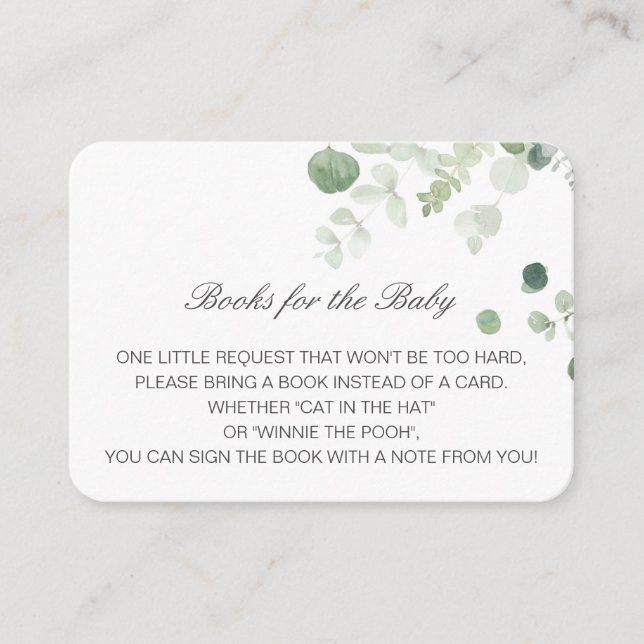 D'accompagnement Livres modifiables pour la carte d'insertion bébé (Devant)