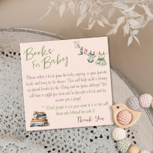 D'accompagnement Livres Pour Bébé Girl Douche Carte Boîtier