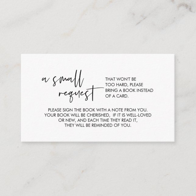 D'accompagnement Livres pour bébé, police moderne Min Carte de boît (Devant)