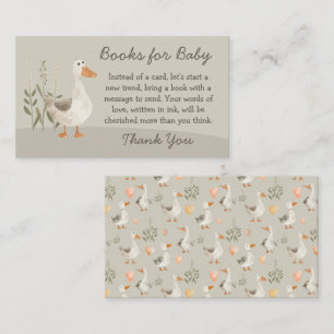 D'accompagnement Livres pour Bébé Watercolor Goose - Carte de Cadea