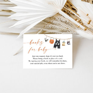 D'accompagnement Livres pour carte bébé   Baby shower d'Halloween