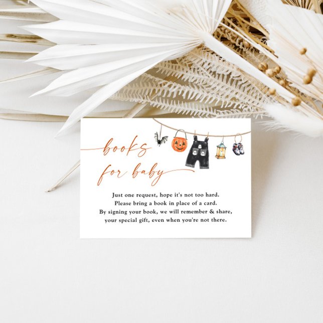 D'accompagnement Livres pour carte bébé | Baby shower d'Halloween (Créateur téléchargé)