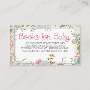 D'accompagnement Livres pour carte bébé Baby shower d'insertion