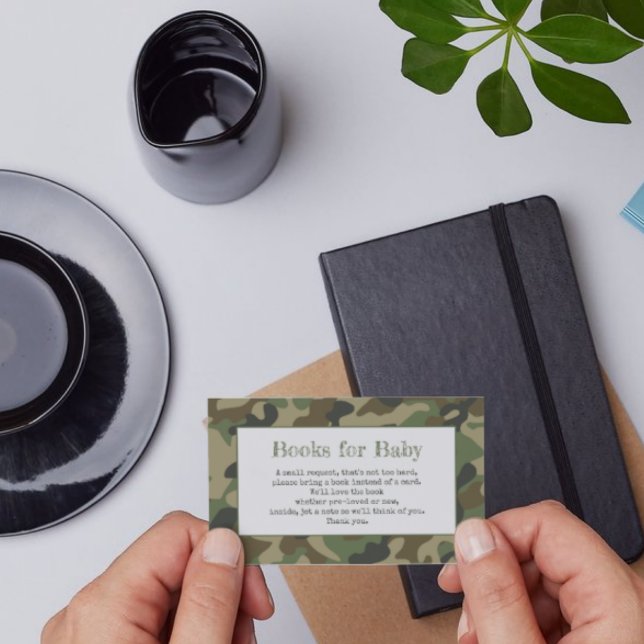 D'accompagnement Livres pour carte de boîtier Camo Baby shower (Créateur téléchargé)