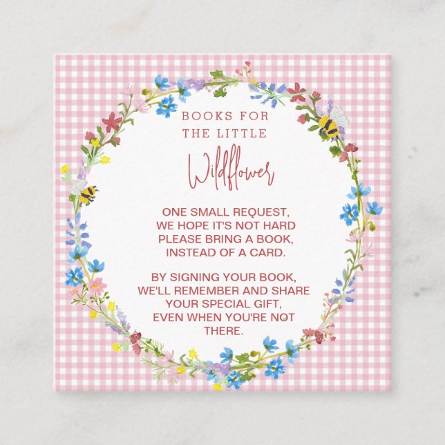 D'accompagnement Livres Pour Le Petit Fleur sauvage - Carte De Boît (Devant)