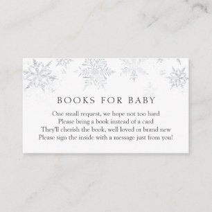 D'accompagnement Livres Silver Snowflake pour Baby insert carte