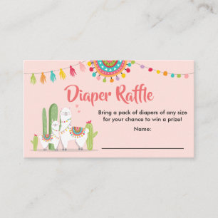 D'accompagnement Llama Diaper Carte Raffin Fiesta Cactus Baby showe