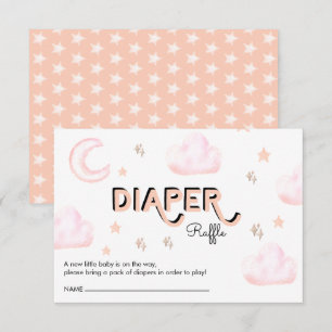D'accompagnement Lune et Étoiles   Carte de fermeture pour Baby Sho
